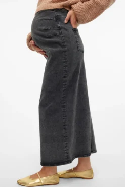 Falda larga vaquera maternity