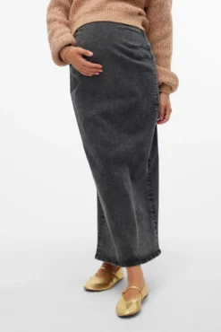 Falda larga vaquera maternity