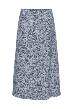 Falda largo midi estampado