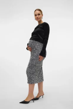 Falda lentejuelas maternity