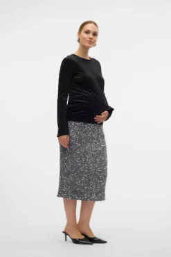 Falda lentejuelas maternity
