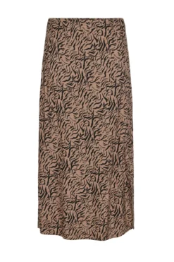 Falda midi animal print
