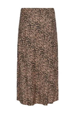 Falda midi animal print