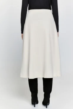 Falda midi cinturilla elástica