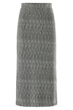 Falda midi con glitter
