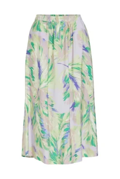 Falda midi con viscosa