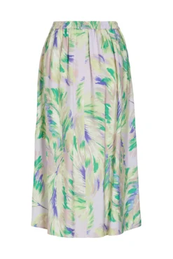 Falda midi con viscosa