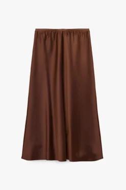 Falda midi de corte regular con cintura estándar