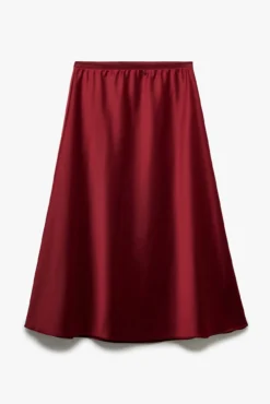 Falda midi de corte regular con cintura estándar
