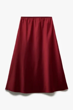Falda midi de corte regular con cintura estándar