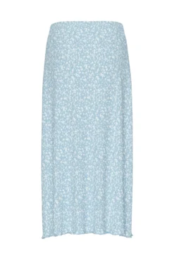Falda midi de flores