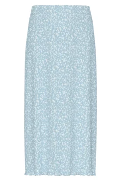 Falda midi de flores