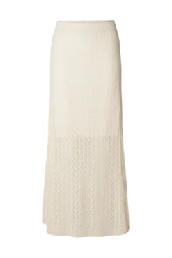 Falda Midi de punto ligero confeccionada con lino, algodón orgánico y Tencel.