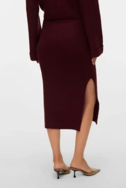 Falda midi de punto maternity