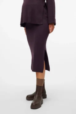 Falda midi de punto maternity
