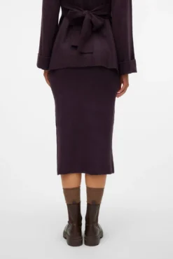 Falda midi de punto maternity