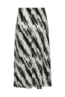 Falda midi estampada