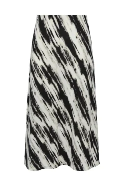 Falda midi estampada