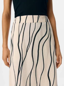 Falda midi estampada