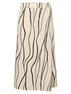 Falda midi estampada