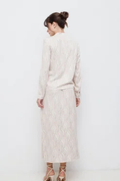 Falda midi estampada