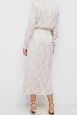 Falda midi estampada
