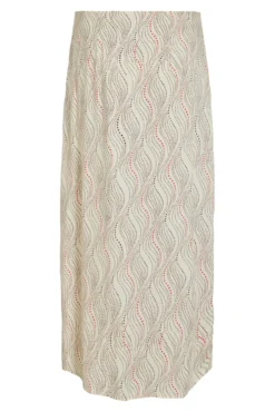 Falda midi estampada
