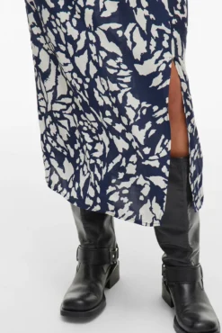 Falda midi estampada