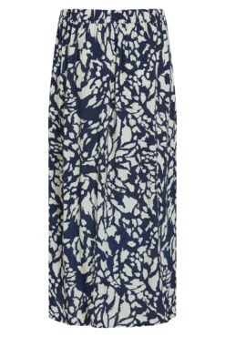 Falda midi estampada