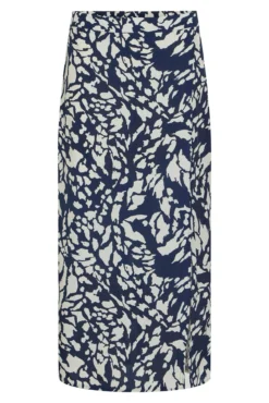 Falda midi estampada