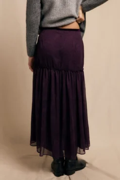 Falda midi estampada
