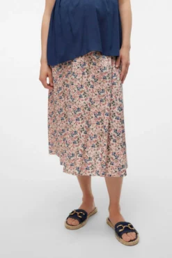 Falda midi maternity