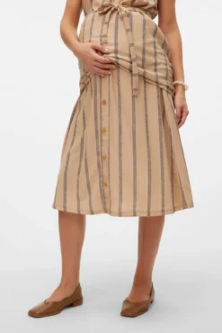 Falda midi maternity