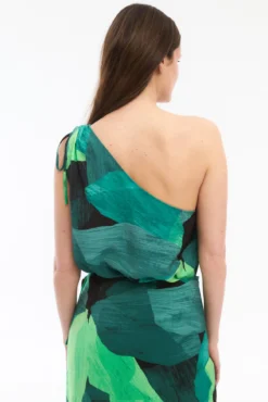 Falda midi pareo con viscosa