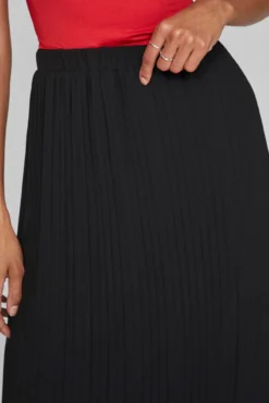 Falda midi plisada