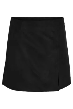 Falda mini con abertura suede
