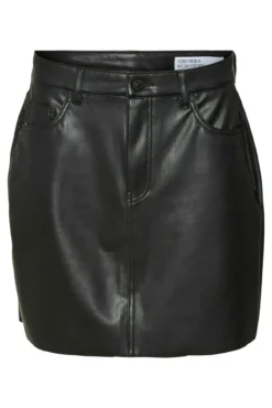 Falda mini de polipiel