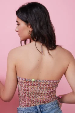 Falda pareo fruncido estampado