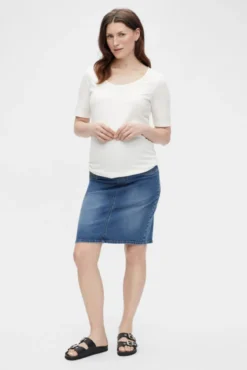 Falda vaquera maternity