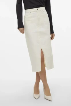 Falda vaquera midi