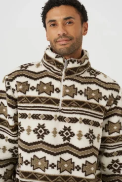 Forro polar cuello cremallera