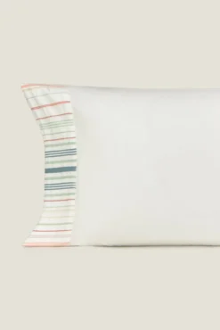 Funda almohada rayas seersucker
