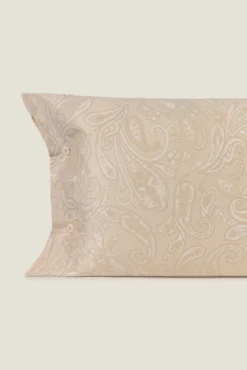 Funda de almohada de satén estampada