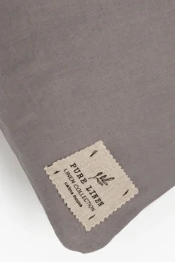 Funda de cojín Lino 60x60 Gris oscuro