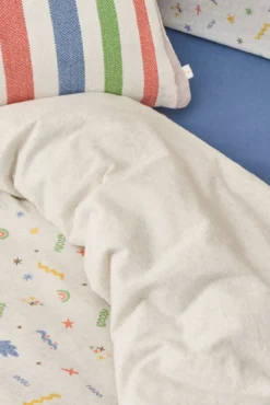 Funda nórdica punto arcoiris y estrellas