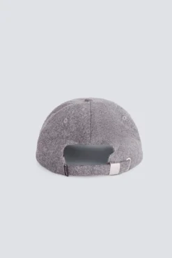 Gorra beisbolera lanera gris