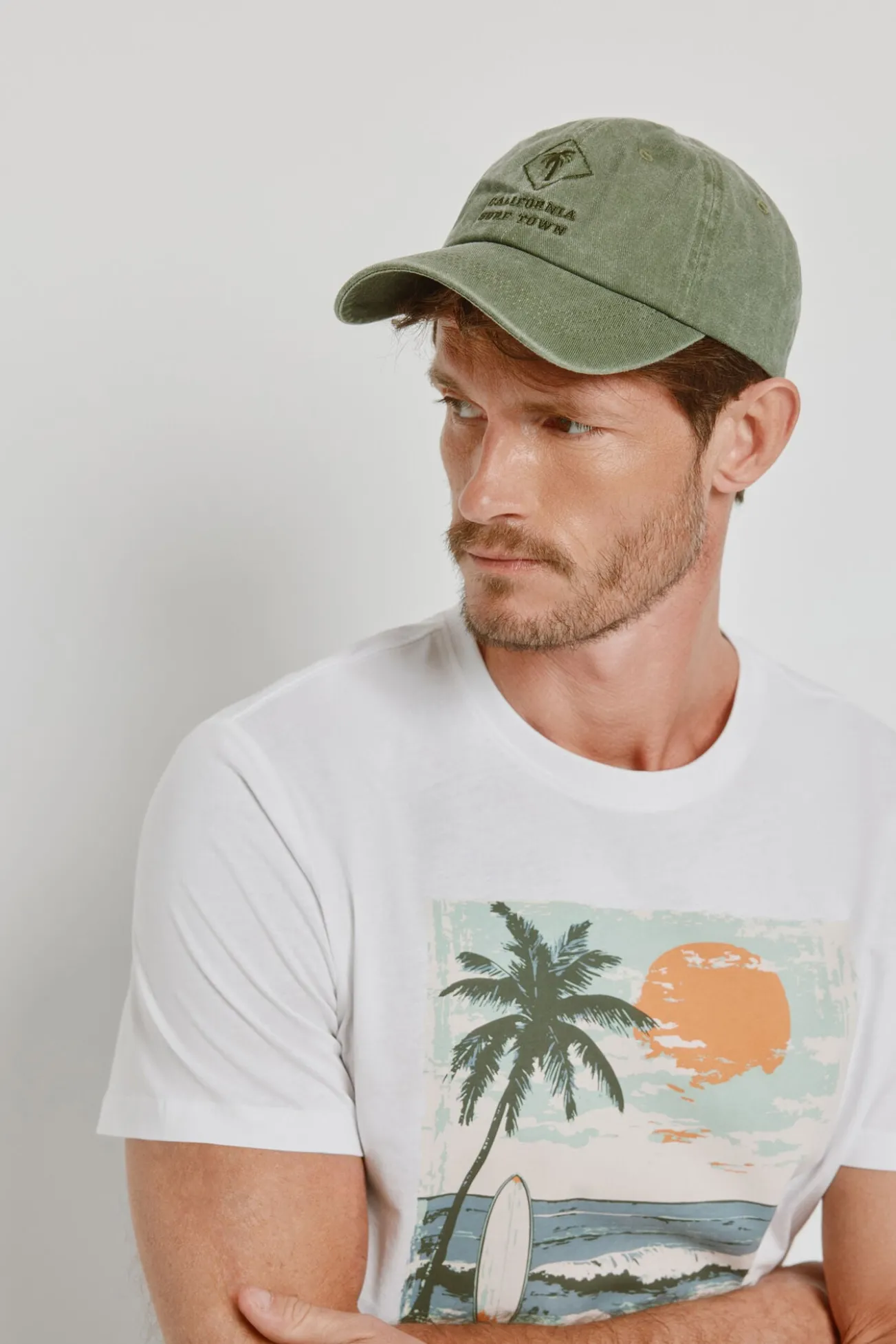 Gorra visera textil