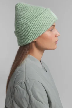 Gorro tricot logo verde