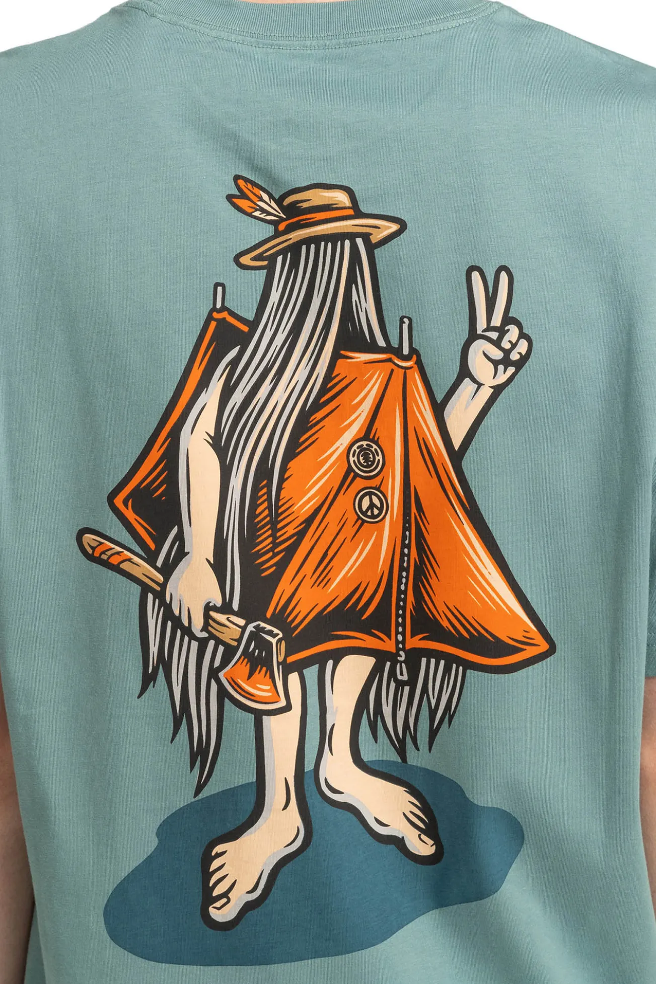 Happy Camper - Camiseta de manga corta para Hombre