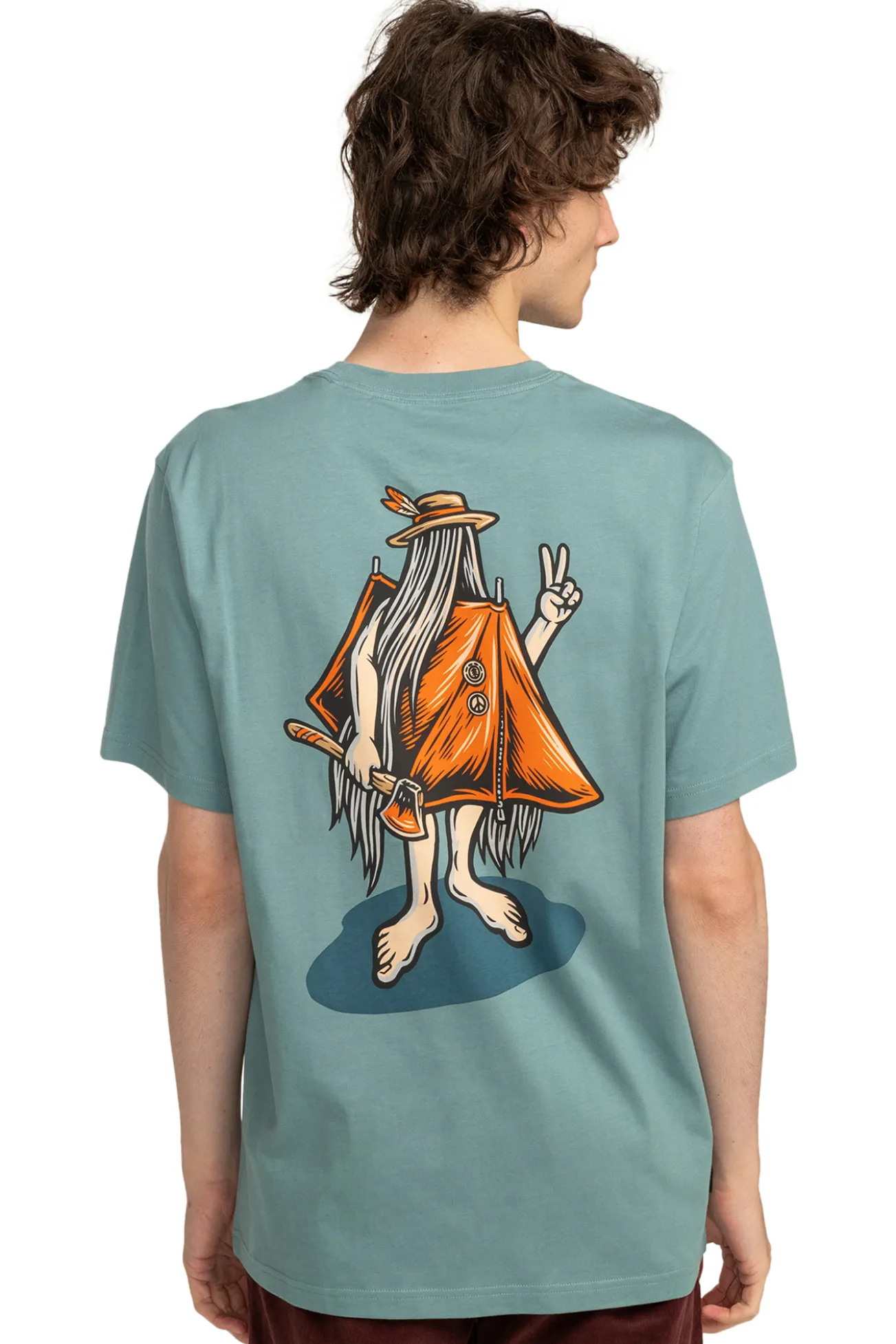 Happy Camper - Camiseta de manga corta para Hombre